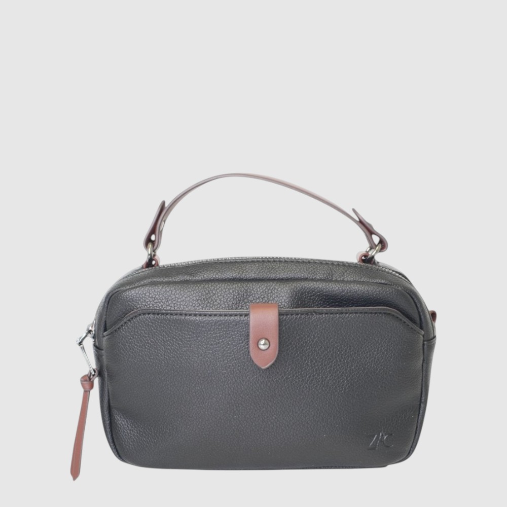 [148-CM33670B-80] SUZANNE SAC A MAIN VEGAN ZAC (NOIR)