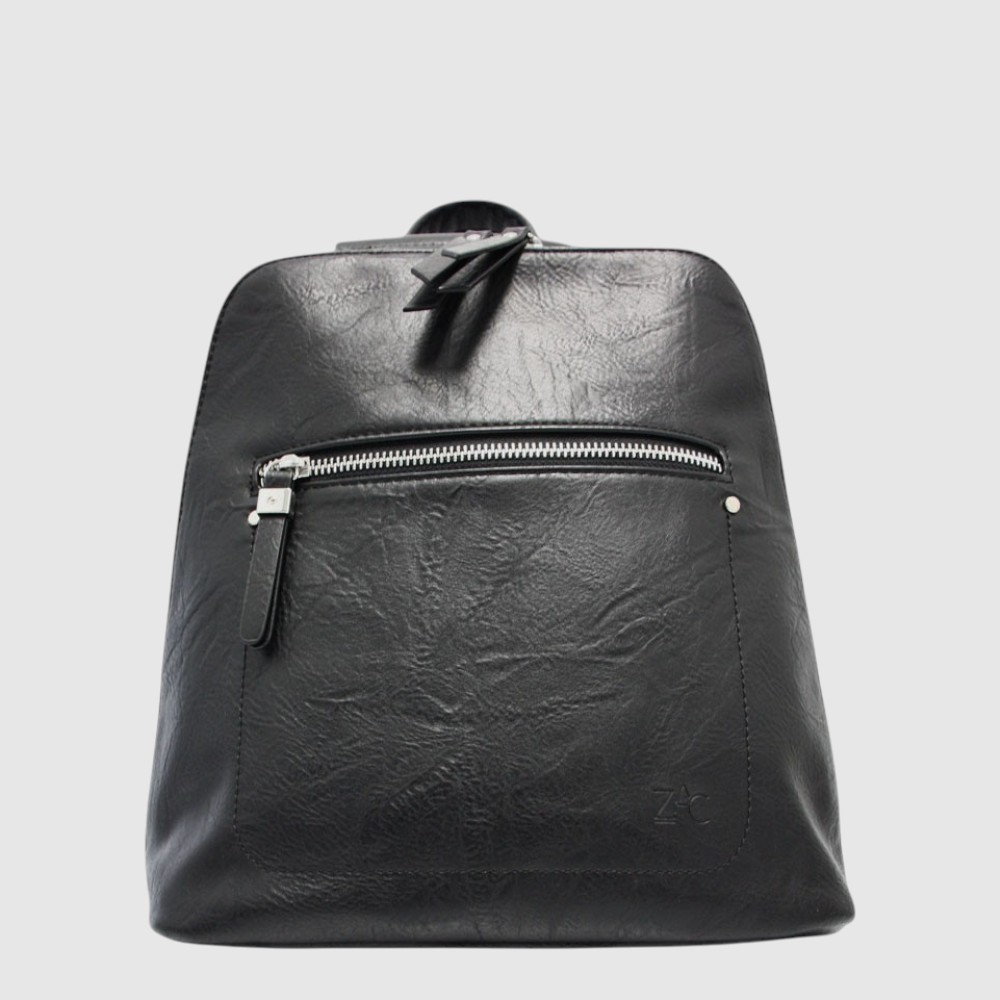[148-CM33704-80] DANA - Sac à dos convertible (sac à main) – ZAC (NOIR)