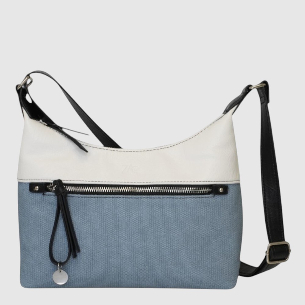 MACHA - Two-tone vegan leather handbag – ZAC
