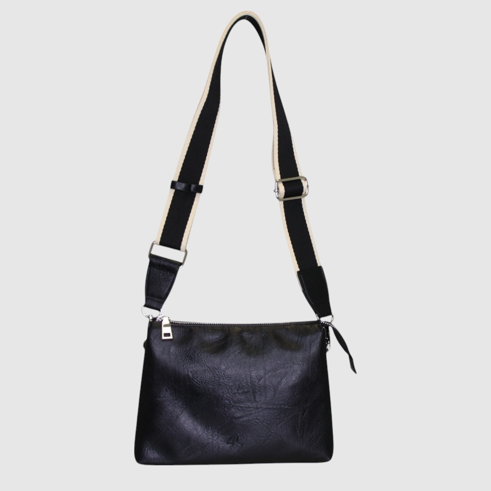 [148-CM34009C-80] ELEONORE SAC A MAIN VEGAN ZAC (NOIR)