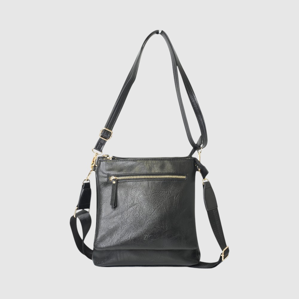 [148-CM34513-80] CHANTALE  SAC A MAIN 2 EN 1 VE (NOIR)