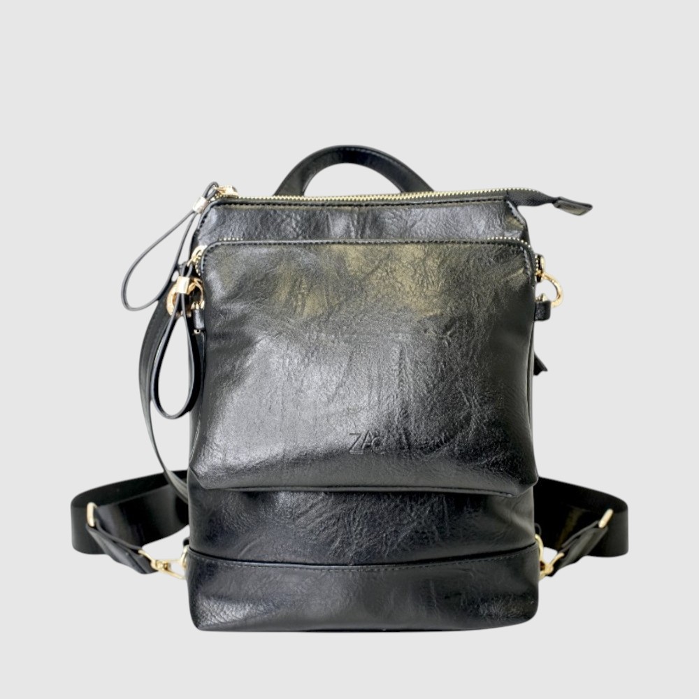 [148-CM34514-80] WENDY SAC A DOS 2 EN 1 VEGAN Z (NOIR)