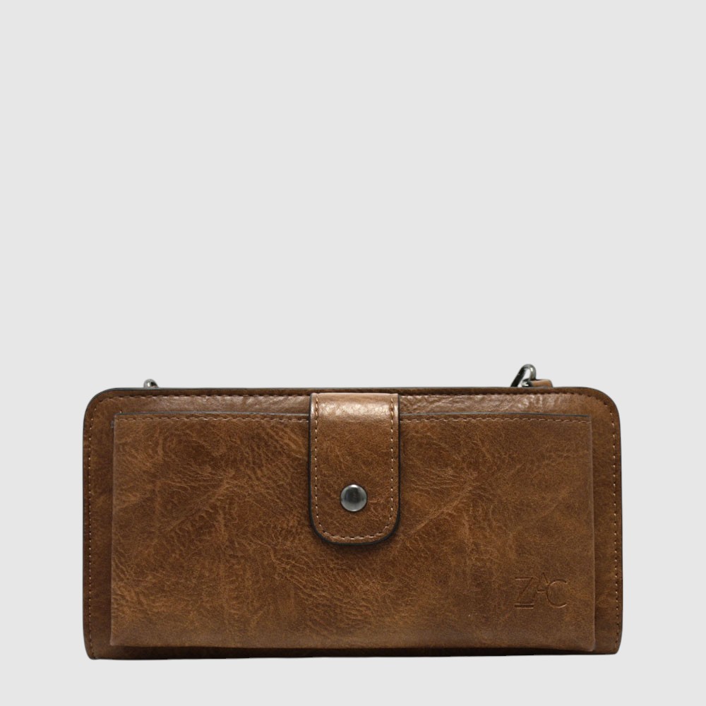 Double compartment wallet with removable shoulder strap – ZAC