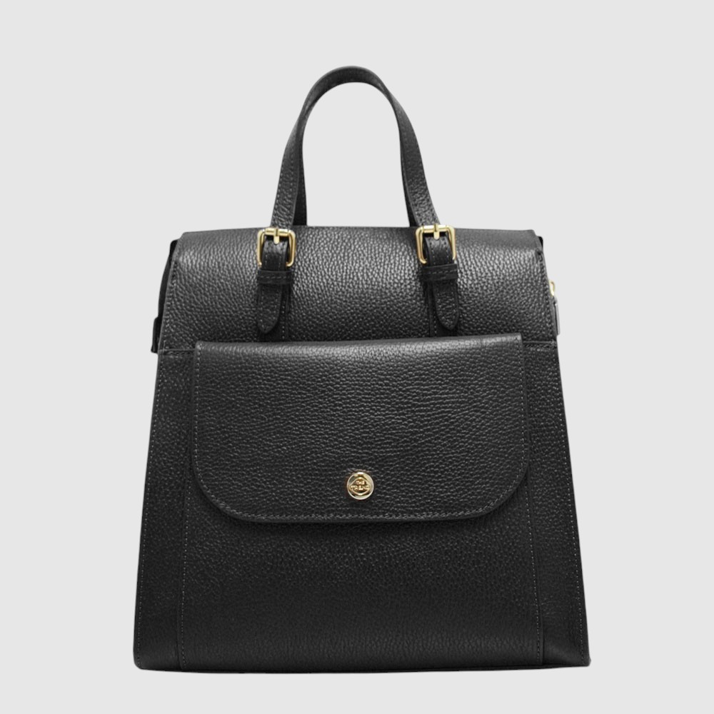 ELISABETTA - Convertible Leather Backpack (Handbag) - The Trend