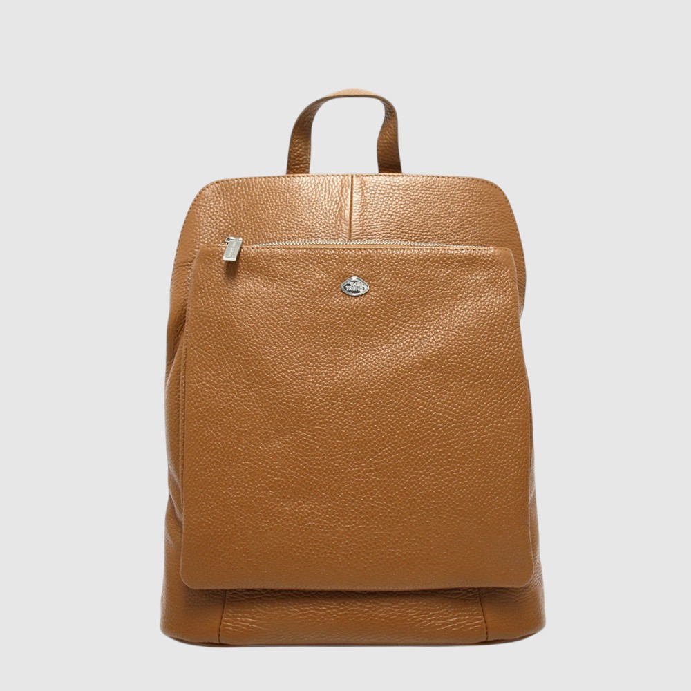 Grand sac à dos convertible (sac à main) double compartiment en cuir – The Trend