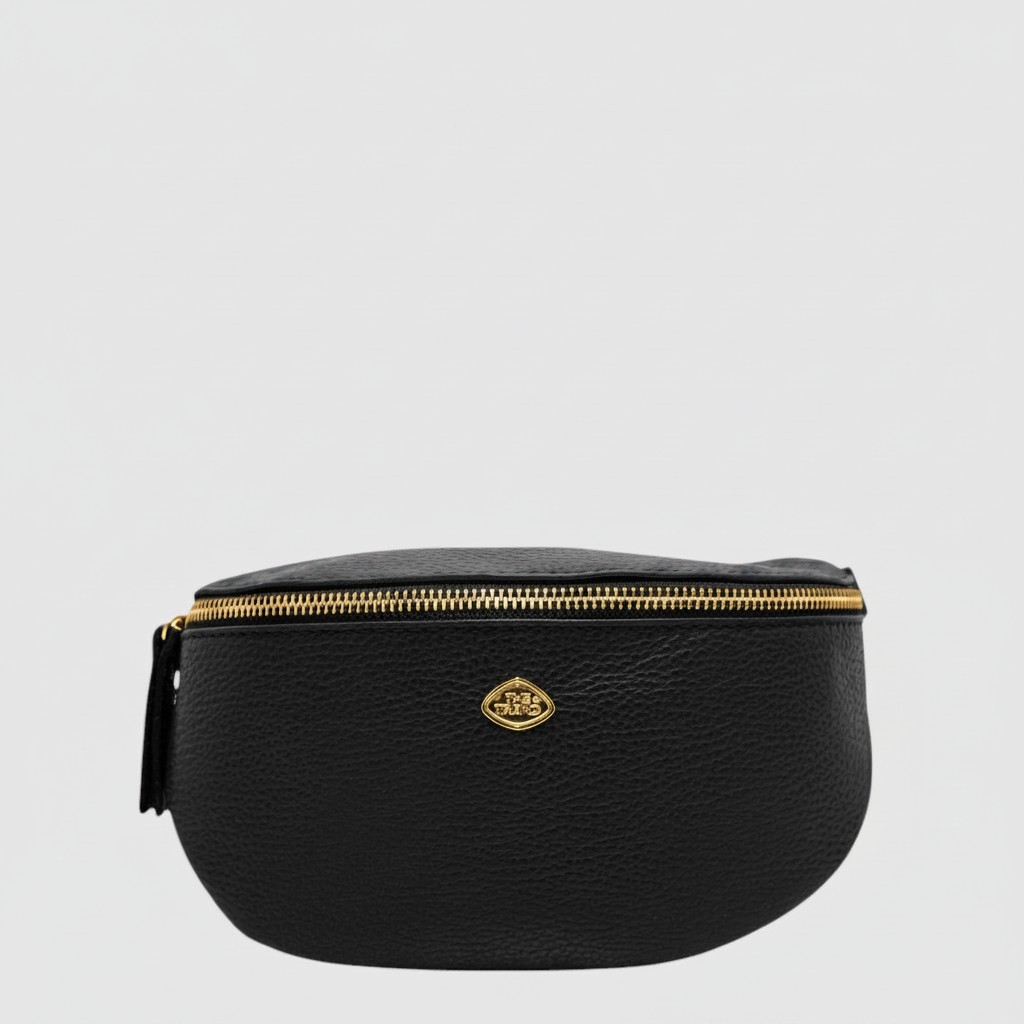 [155-135569-80] CEINTURON DE TAILLE CUIR THE T (NOIR)