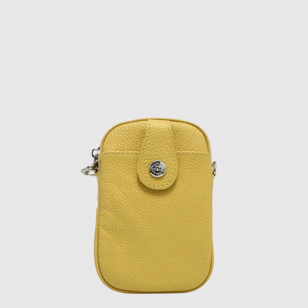 EVELINA - Small leather cell phone pouch – The Trend