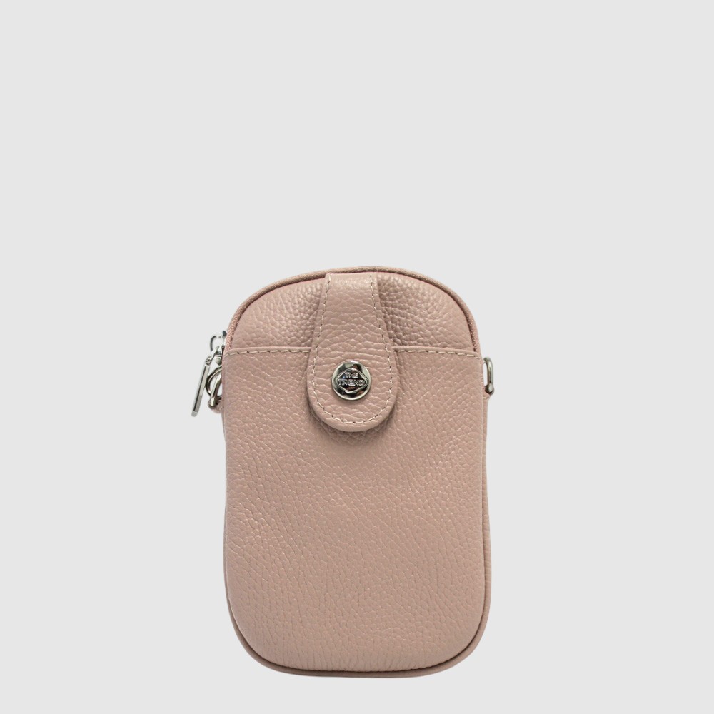 EVELINA - Small leather cell phone pouch – The Trend