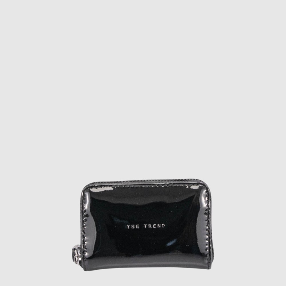 Patent leather accordion card holder - The Trend