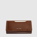 Long tri-fold patent leather wallet – The Trend