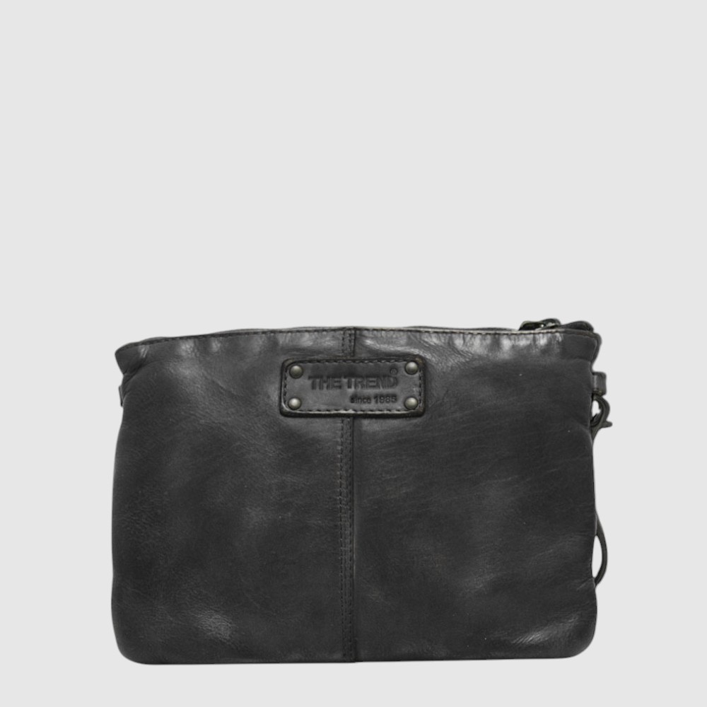 [155-22075-80] MINI SAC  A MAIN CUIR THE TREN (NOIR)