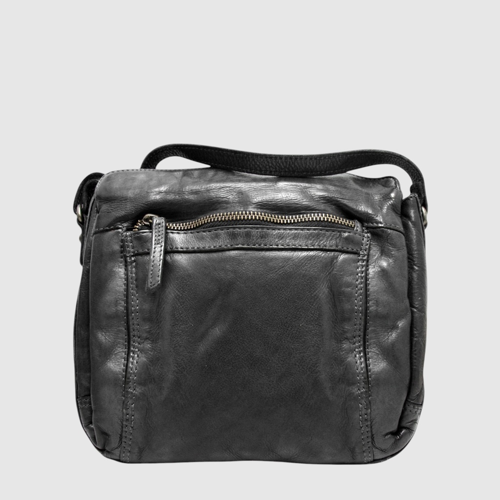 Triple compartment leather handbag – The Trend