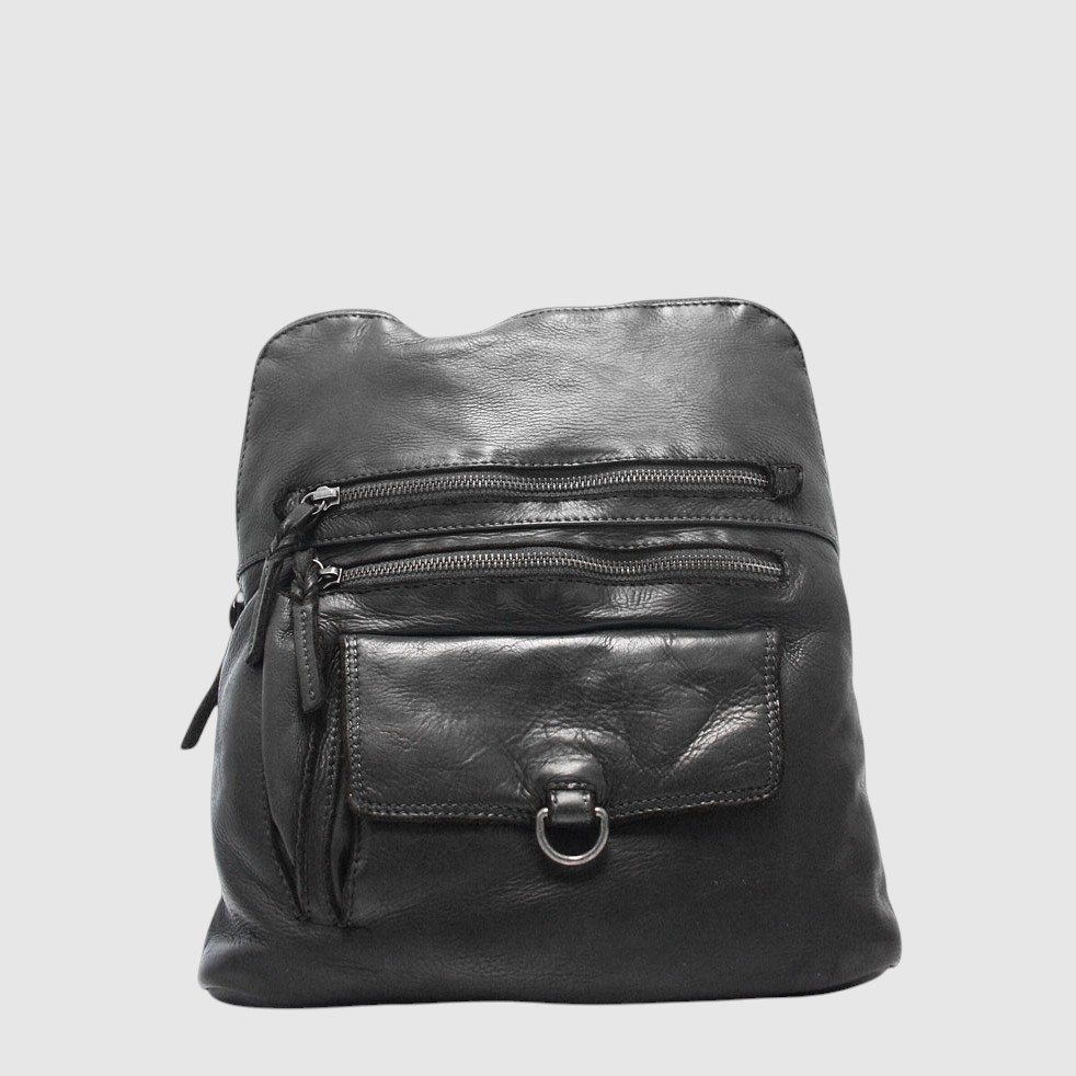 [155-26867-80] SAC A DOS CUIR THE TREND (NOIR)