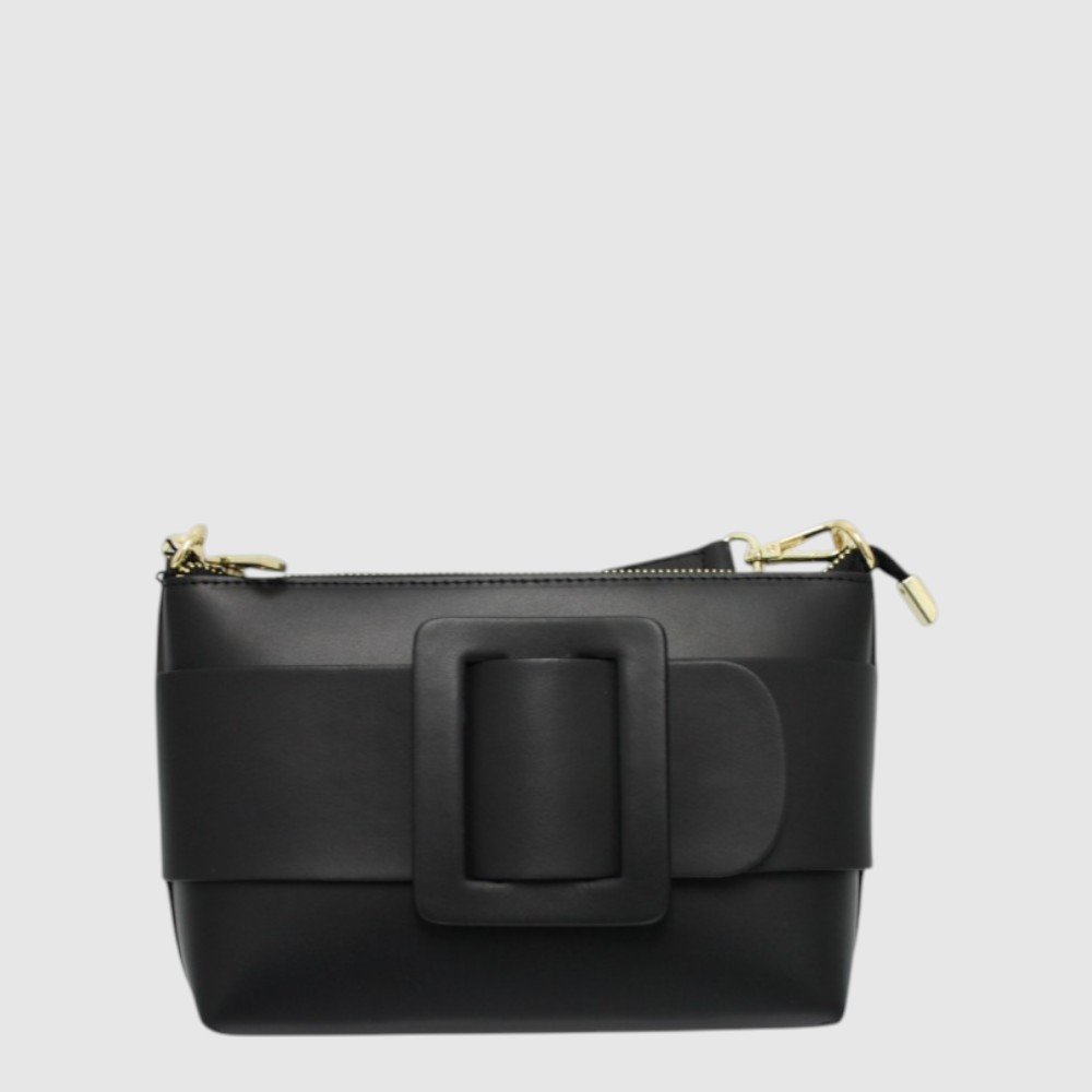 [155-2930171-80] IBISCO - Leather Handbag - The Trend (NOIR)