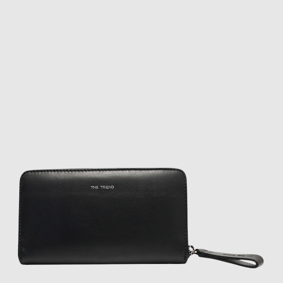[155-3698106-80] PORTEFEUILLE LONG CUIR TREND (NOIR)