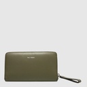 Portefeuille long zip contour RFID en cuir – The Trend