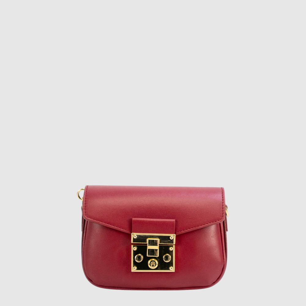 LAVANDA - Flap Leather Handbag - The Trend