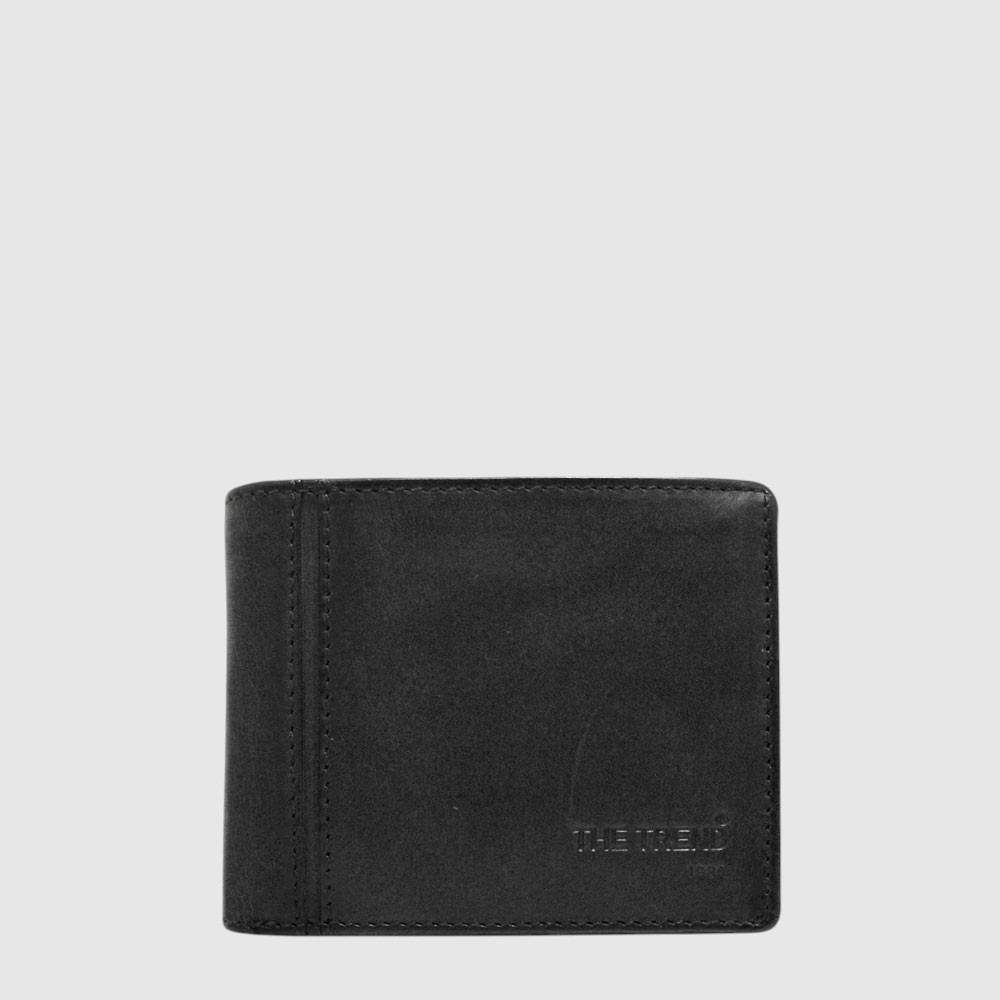 [155-4067012-80] Portefeuille pour homme à 2 volets RFID en cuir – The Trend (NOIR)