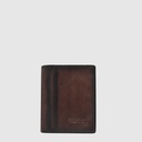 Petit porte-cartes à deux volets RFID en cuir – The Trend