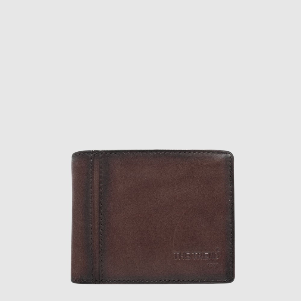 Portefeuille à 2 volets RFID en cuir avec pochette à monnaie – The Trend
