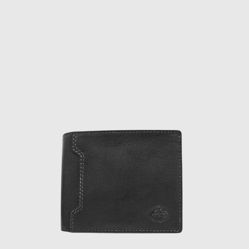 [155-4117140-80] Portefeuille pour homme à deux volets RFID en cuir - The Trend (NOIR)