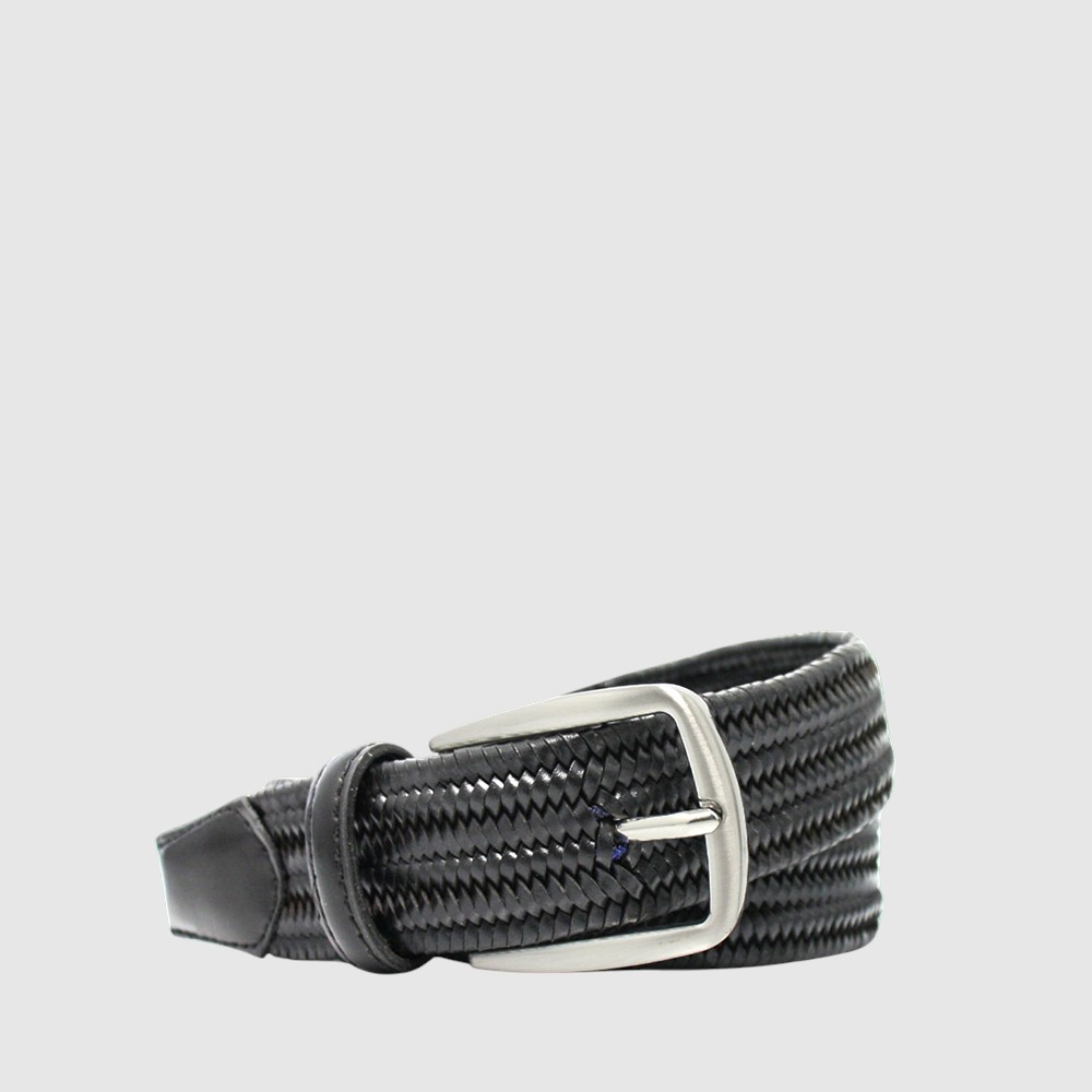 [155-5105371-L-80] CEINTURE CUIR THE TREND (NOIR)