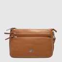 Triple compartment leather handbag – The Trend