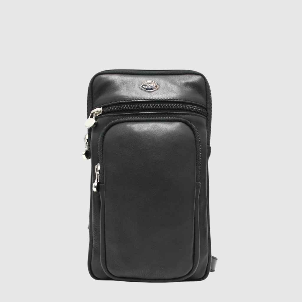 Sac monosangle/bandoulière multi compartiment en cuir – The Trend