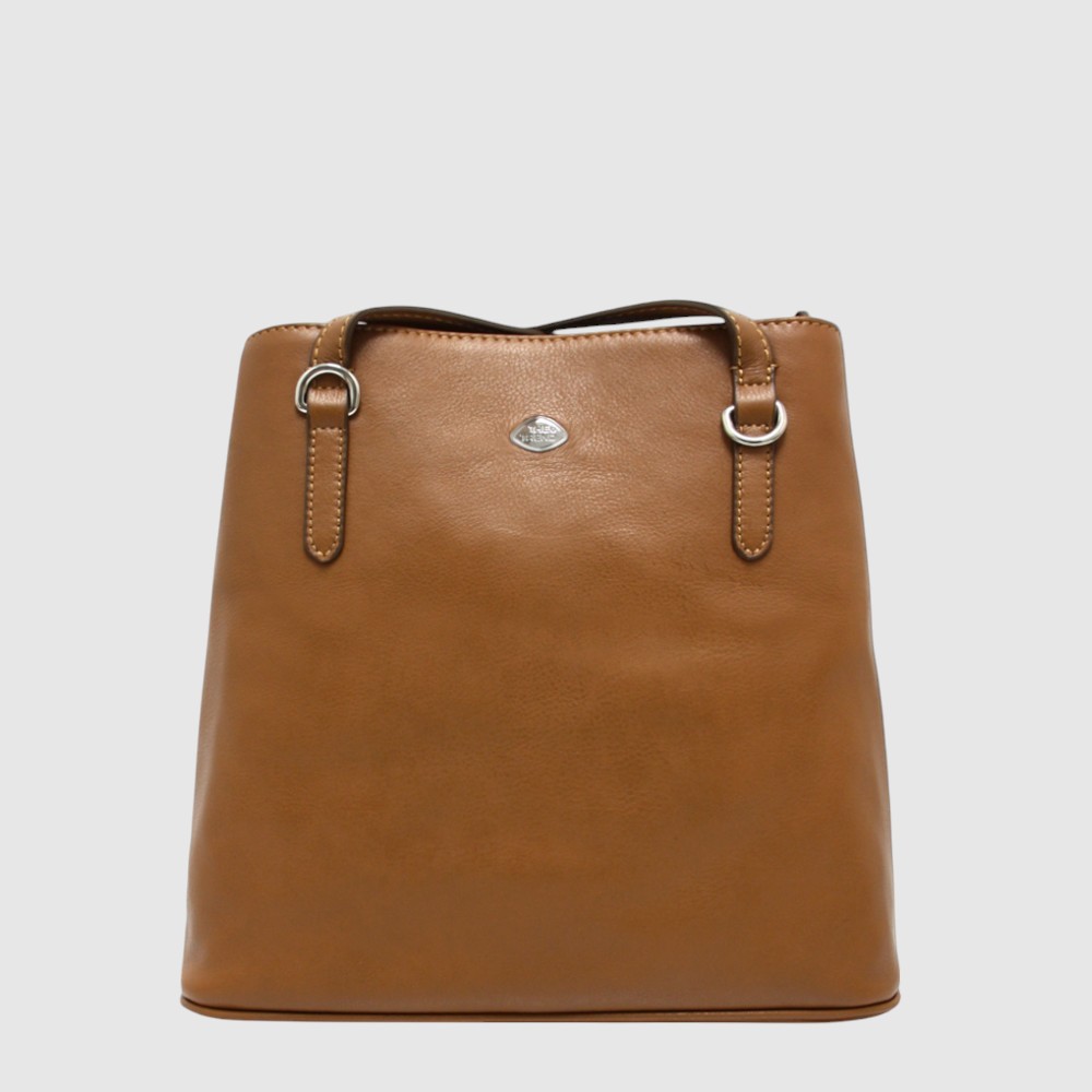 Sac à dos convertible (sac à main) en cuir double compartiment – The Trend