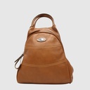 The Trend Double Compartment Leather Backpack