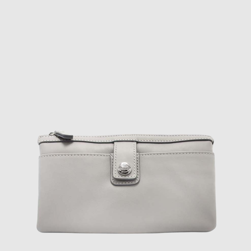 Triple compartment leather handbag – The Trend
