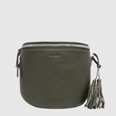 Small leather handbag with a fringed charm – The Trend