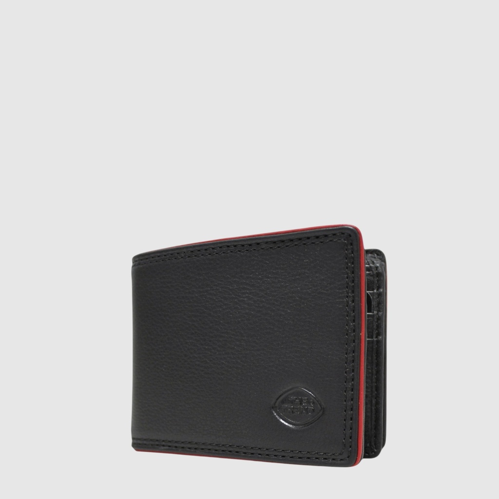 The Trend RFID-blocking leather bi-fold wallet with flip-up window