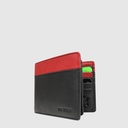 Portefeuille 2 tons en cuir RFID à deux volets - The Trend