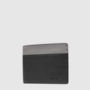 Portefeuille 2 tons en cuir RFID à deux volets - The Trend