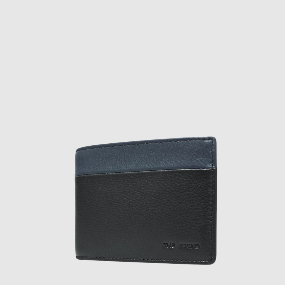 Two-tone leather RFID bi-fold wallet - The Trend