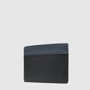 Portefeuille 2 tons en cuir RFID à deux volets - The Trend