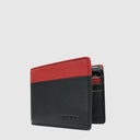 Portefeuille 2 tons en cuir RFID à deux volets - The Trend