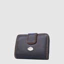 Short RFID leather wallet with snap closure – The Trend