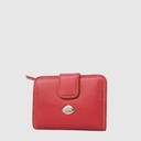 Short RFID leather wallet with snap closure – The Trend