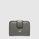 Short RFID leather wallet with snap closure – The Trend