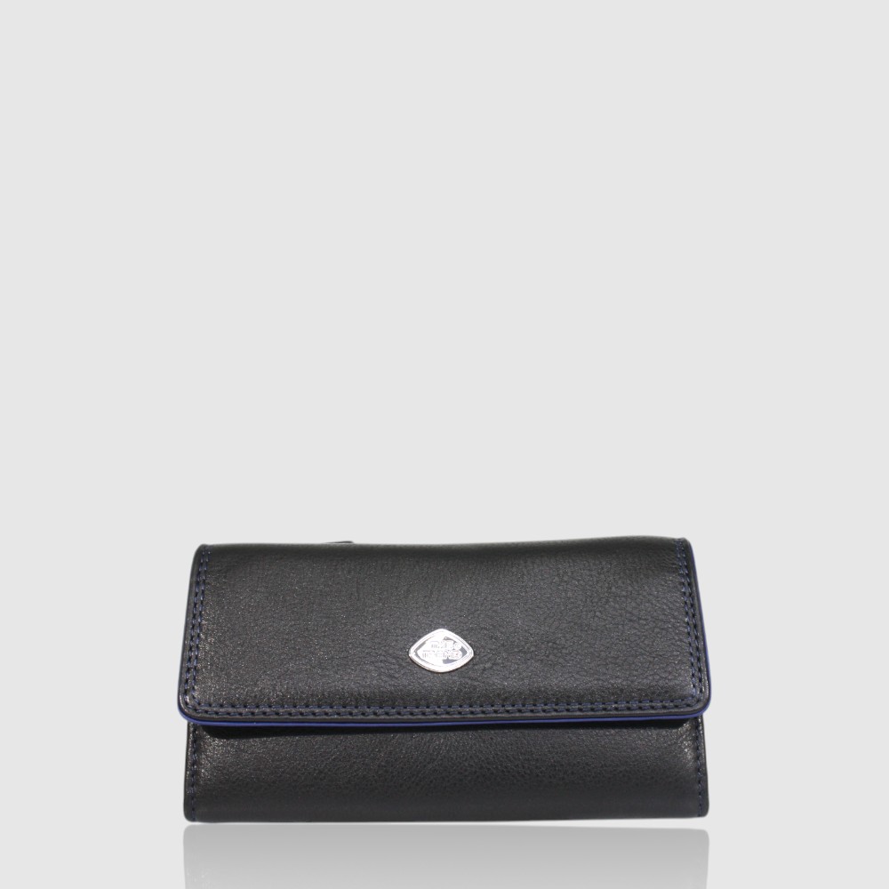 Portefeuille moyen en cuir RFID à trois volets – The Trend