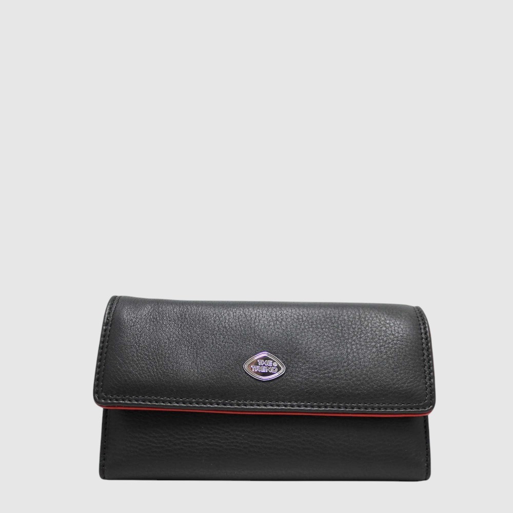 Medium tri-fold leather RFID wallet – The Trend