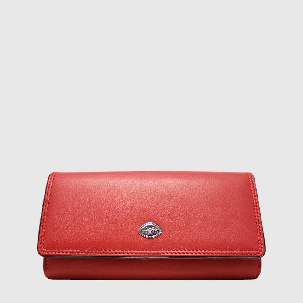 Long tri-fold leather wallet with RFID protection – The Trend