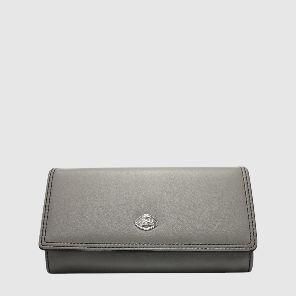 Portefeuille long en cuir à trois volets RFID – The Trend