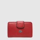 Medium RFID leather wallet with snap closure – The Trend