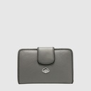 Medium RFID leather wallet with snap closure – The Trend