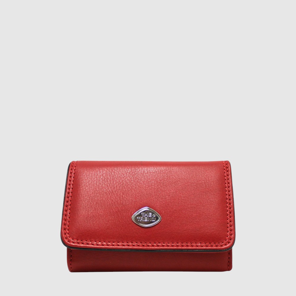 Portefeuille court en cuir à trois volets RFID – The Trend