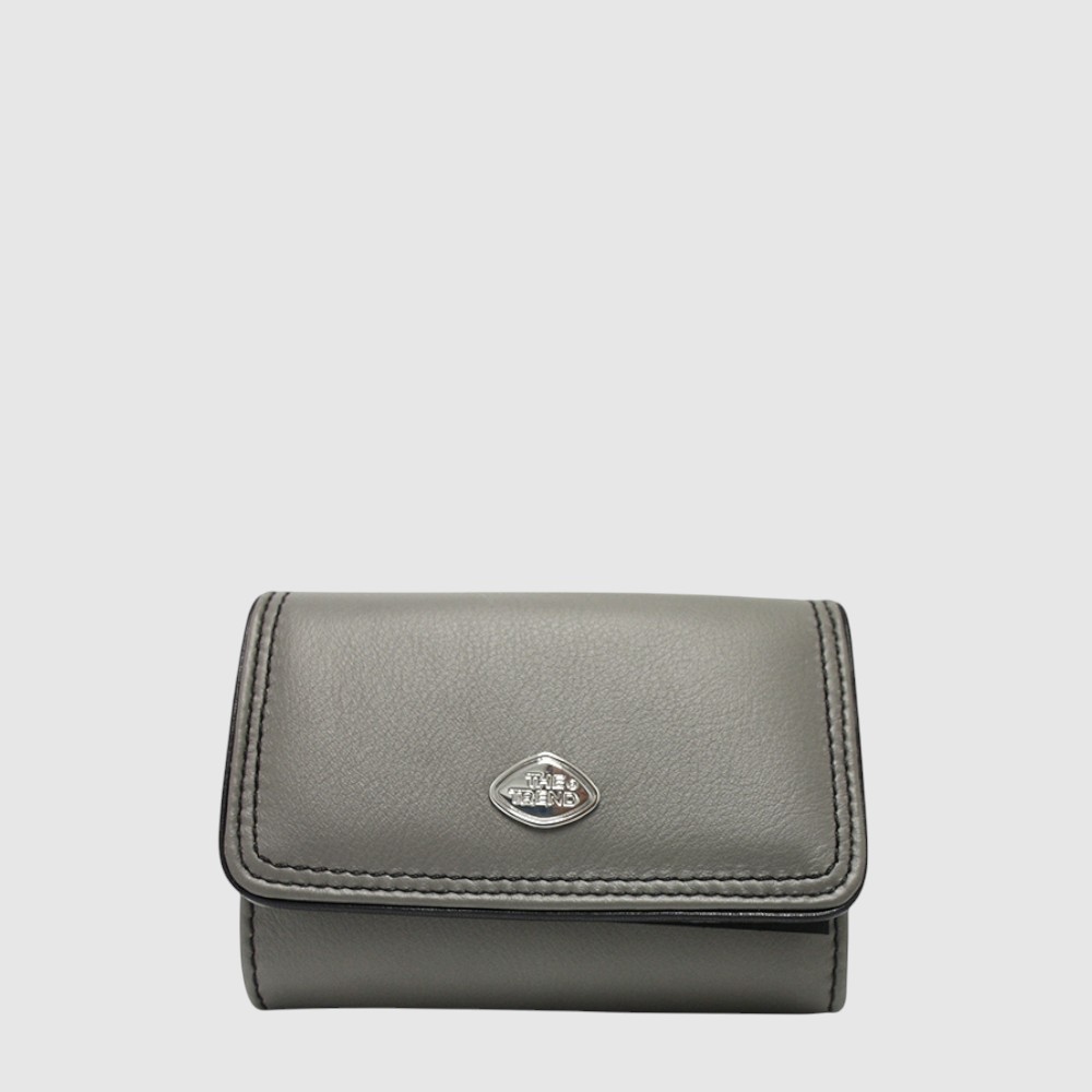 Short tri-fold leather wallet with RFID protection – The Trend