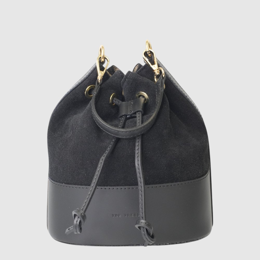 SENAPE - Sac baluchon en cuir et suède - The Trend